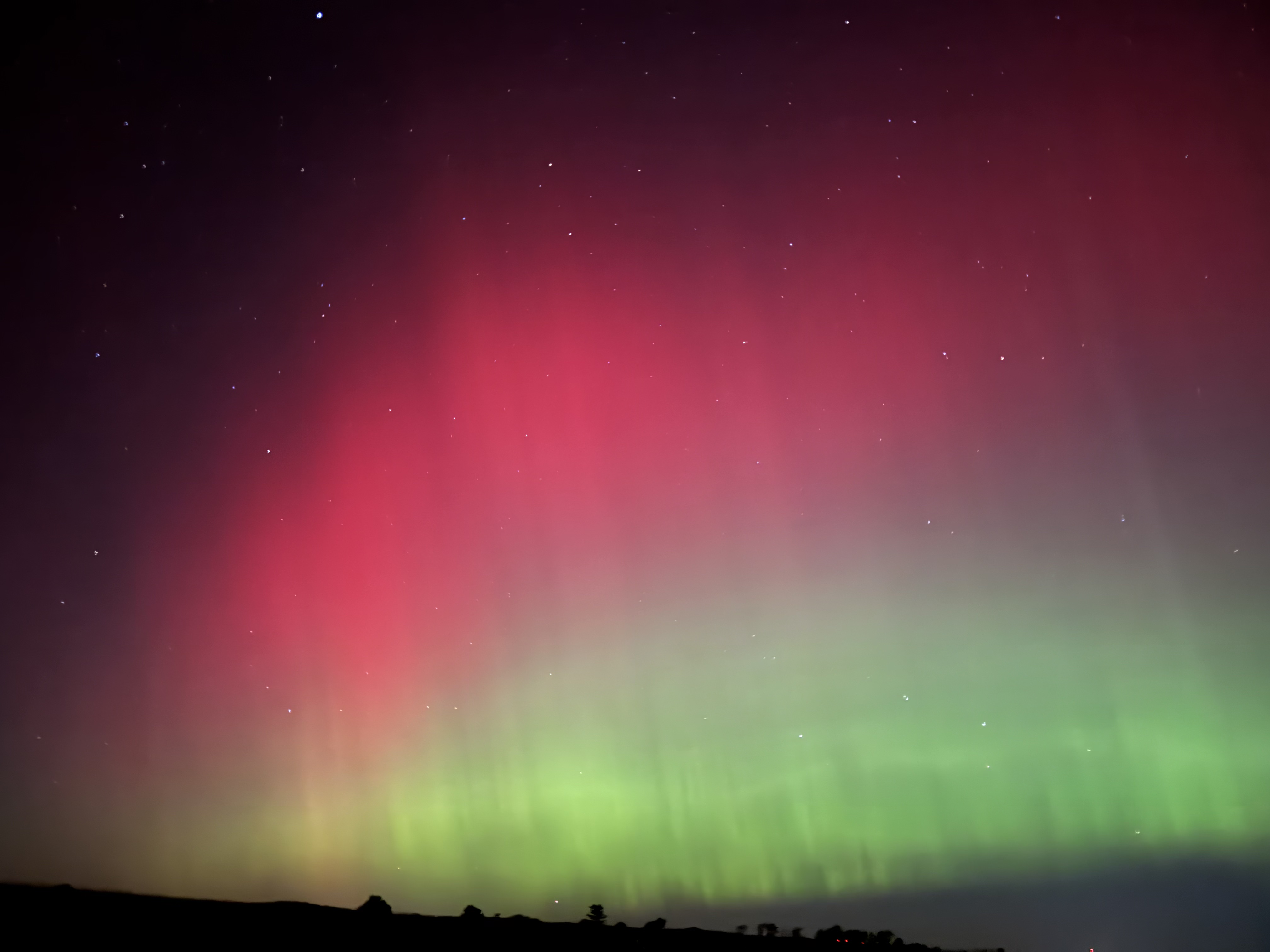 I got lucky a few times while living in State College to see the aurora borealis.