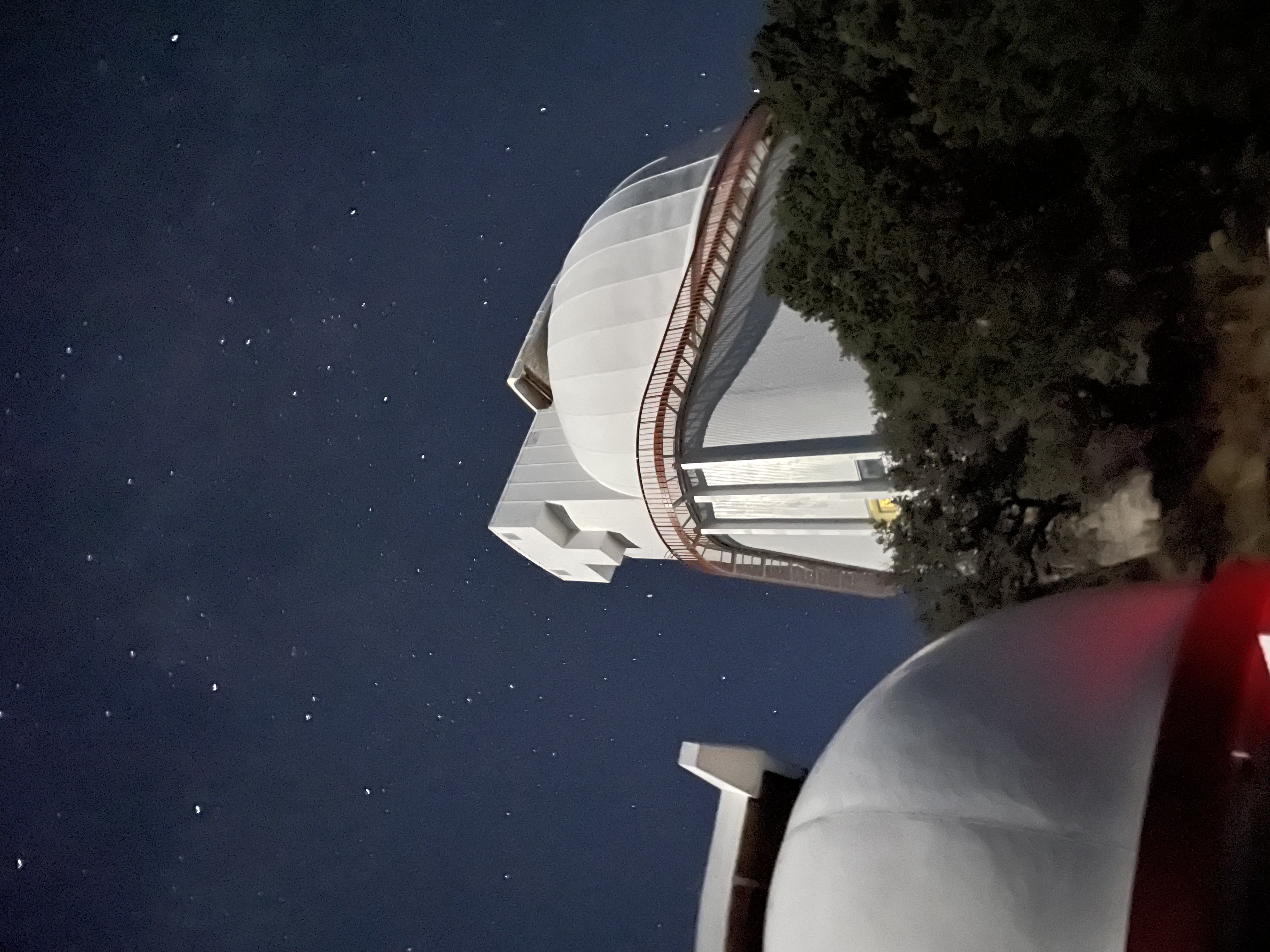 This is the dome of the 2.7 m Harlan J. Smith Telescope at McDonald Observatory.