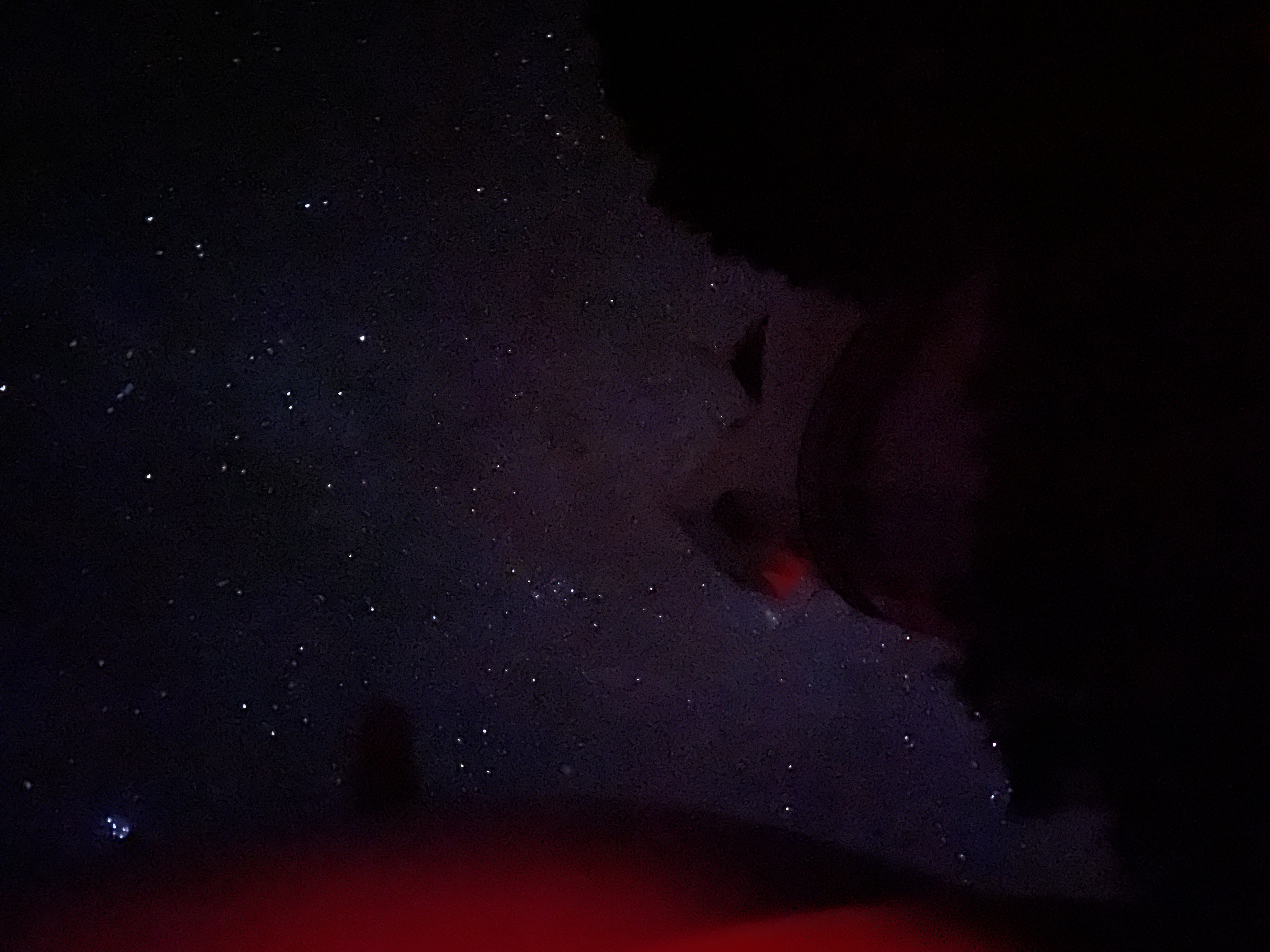 My second time seeing the Milky Way. You can see my favorite constellation, the Pleiades, in the upper left corner of the image.