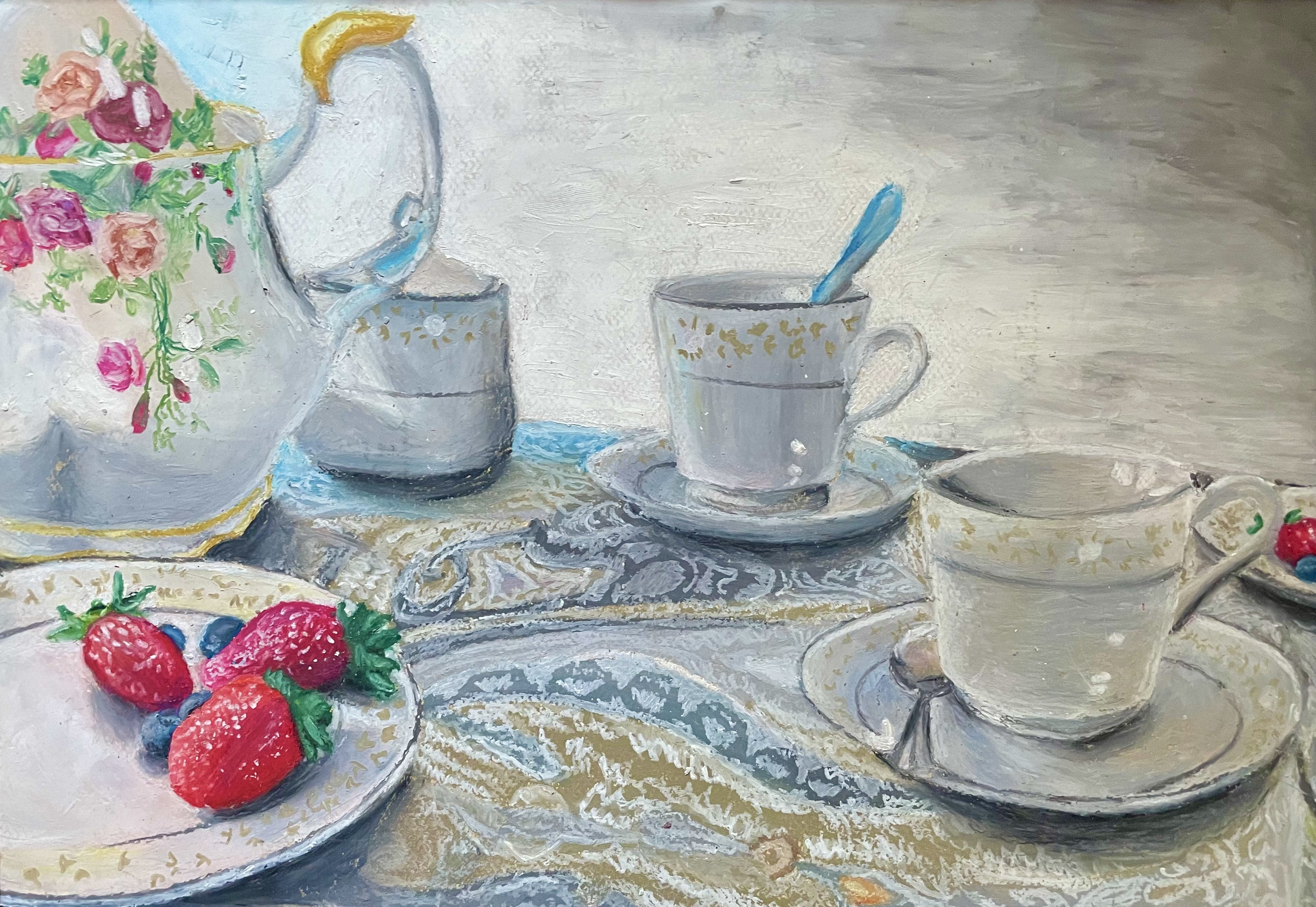 I ended up going to a state art contest with this piece, and it started my journey on competing with my art.